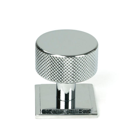 From The Anvil - Polished Chrome Brompton Cabinet Knob - 32mm (Square) | Sku. 46861 | Trade Door Handles.