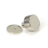 From The Anvil - Polished Nickel Brompton Cabinet Knob - 32mm (Plain) | Sku. 46862 | Trade Door Handles.