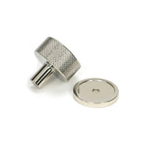 From The Anvil - Polished Nickel Brompton Cabinet Knob - 32mm (Plain) | Sku. 46862 | Trade Door Handles.