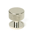 From The Anvil - Polished Nickel Brompton Cabinet Knob - 32mm (Plain) | Sku. 46862 | Trade Door Handles.