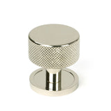 From The Anvil - Polished Nickel Brompton Cabinet Knob - 32mm (Plain) | Sku. 46862 | Trade Door Handles.