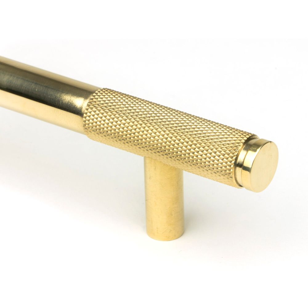 From The Anvil - Polished Brass Half Brompton Pull Handle - Small | Sku. 46864 | Trade Door Handles.