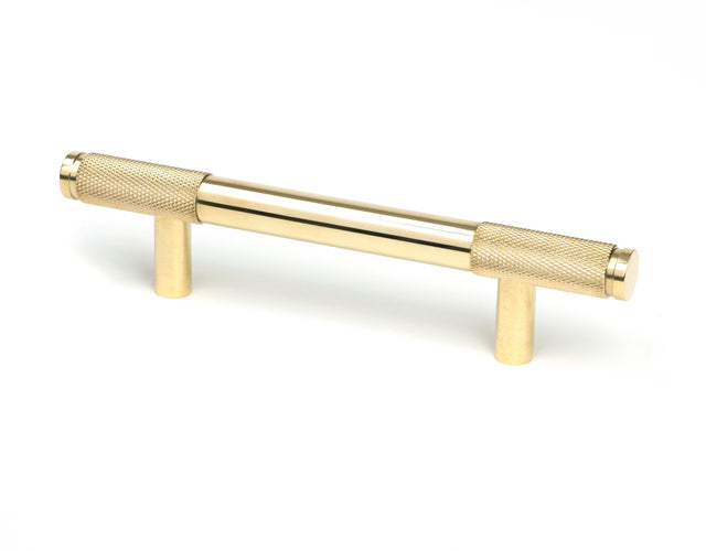 From The Anvil - Polished Brass Half Brompton Pull Handle - Small | Sku. 46864 | Trade Door Handles.