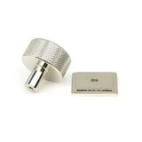 From The Anvil - Polished Nickel Brompton Cabinet Knob - 32mm (Square) | Sku. 46865 | Trade Door Handles.