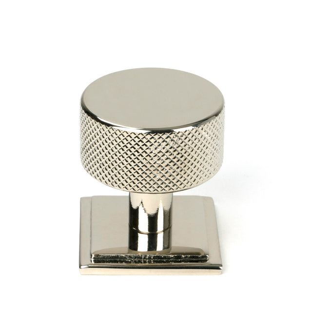 From The Anvil - Polished Nickel Brompton Cabinet Knob - 32mm (Square) | Sku. 46865 | Trade Door Handles.