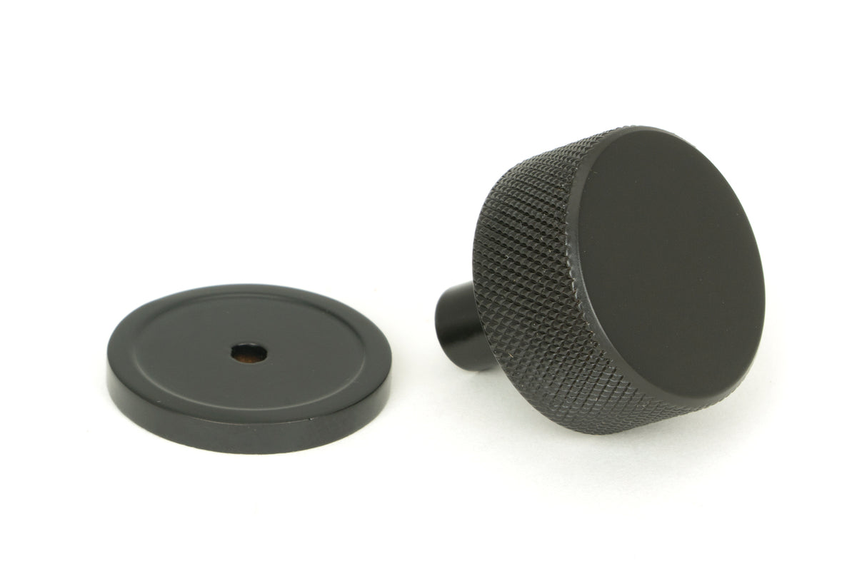 From The Anvil - Aged Bronze Brompton Cabinet Knob - 32mm (Plain) | Sku. 46866 | Trade Door Handles.