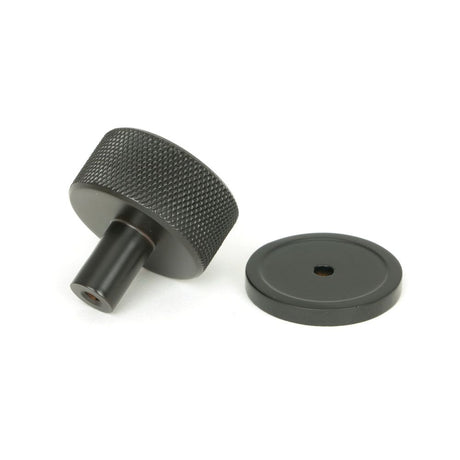 From The Anvil - Aged Bronze Brompton Cabinet Knob - 32mm (Plain) | Sku. 46866 | Trade Door Handles.