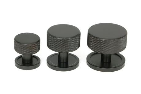 From The Anvil - Aged Bronze Brompton Cabinet Knob - 32mm (Plain) | Sku. 46866 | Trade Door Handles.