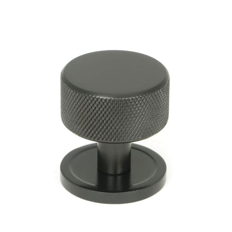 From The Anvil - Aged Bronze Brompton Cabinet Knob - 32mm (Plain) | Sku. 46866 | Trade Door Handles.