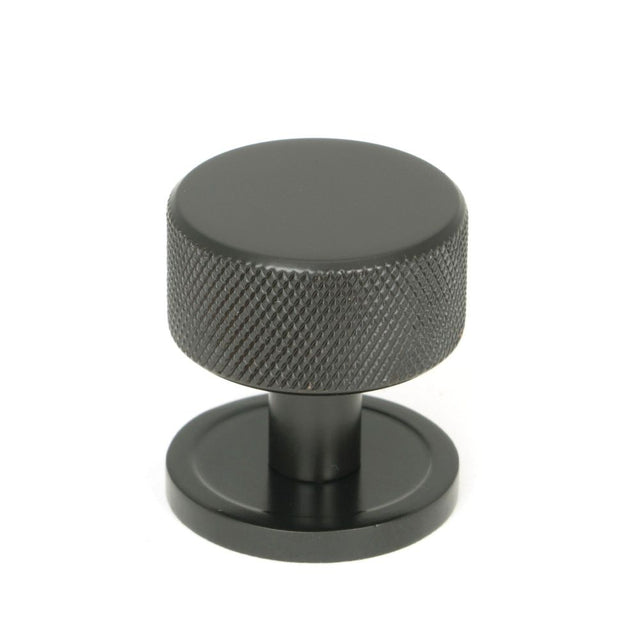 From The Anvil - Aged Bronze Brompton Cabinet Knob - 32mm (Plain) | Sku. 46866 | Trade Door Handles.