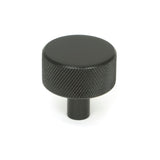 From The Anvil - Aged Bronze Brompton Cabinet Knob - 32mm (No rose) | Sku. 46867 | Trade Door Handles.