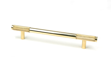 From The Anvil - Polished Brass Half Brompton Pull Handle - Medium | Sku. 46868 | Trade Door Handles.