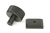 From The Anvil - Aged Bronze Brompton Cabinet Knob - 32mm (Square) | Sku. 46869 | Trade Door Handles.