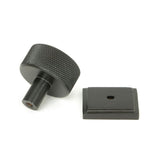 From The Anvil - Aged Bronze Brompton Cabinet Knob - 32mm (Square) | Sku. 46869 | Trade Door Handles.
