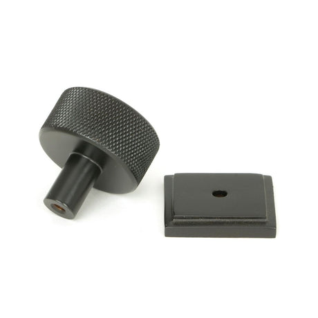 From The Anvil - Aged Bronze Brompton Cabinet Knob - 32mm (Square) | Sku. 46869 | Trade Door Handles.