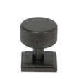 From The Anvil - Aged Bronze Brompton Cabinet Knob - 32mm (Square) | Sku. 46869 | Trade Door Handles.
