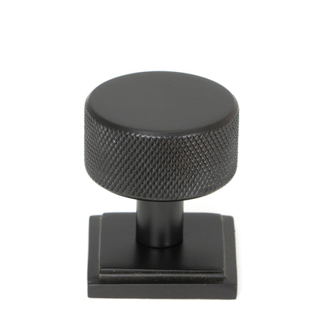 From The Anvil - Aged Bronze Brompton Cabinet Knob - 32mm (Square) | Sku. 46869 | Trade Door Handles.