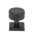 From The Anvil - Aged Bronze Brompton Cabinet Knob - 32mm (Square) | Sku. 46869 | Trade Door Handles.