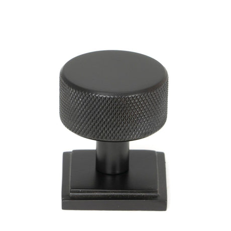 From The Anvil - Aged Bronze Brompton Cabinet Knob - 32mm (Square) | Sku. 46869 | Trade Door Handles.