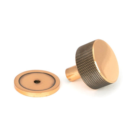 From The Anvil - Polished Bronze Brompton Cabinet Knob - 32mm (Plain) | Sku. 46870 | Trade Door Handles.