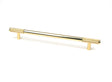 From The Anvil - Polished Brass Half Brompton Pull Handle - Large | Sku. 46872 | Trade Door Handles.