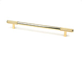 From The Anvil - Polished Brass Half Brompton Pull Handle - Large | Sku. 46872 | Trade Door Handles.