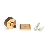 From The Anvil - Polished Bronze Brompton Cabinet Knob - 32mm (Square) | Sku. 46873 | Trade Door Handles.