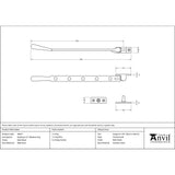 From The Anvil - Matt Black 12" Newbury Stay | Sku. 46875 | Trade Door Handles.