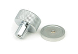 From The Anvil - Satin Chrome Brompton Cabinet Knob - 25mm (Plain) | Sku. 46876 | Trade Door Handles.