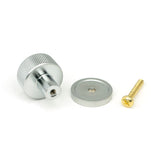 From The Anvil - Satin Chrome Brompton Cabinet Knob - 25mm (Plain) | Sku. 46876 | Trade Door Handles.