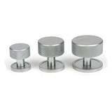 From The Anvil - Satin Chrome Brompton Cabinet Knob - 25mm (Plain) | Sku. 46876 | Trade Door Handles.