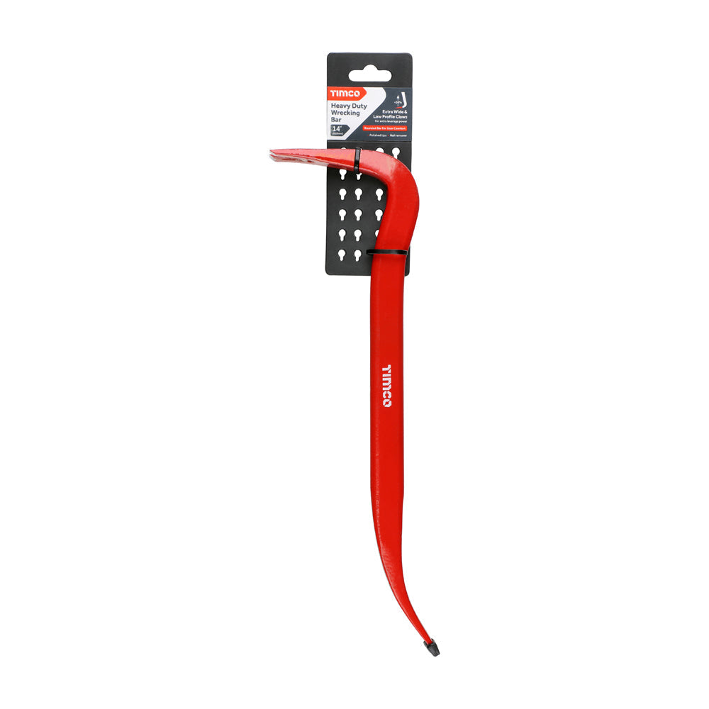 This is an image of Timco - Heavy Duty Wrecking Bar 14" (1 Each Clip) 468789