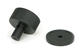 From The Anvil - Matt Black Brompton Cabinet Knob - 32mm (Plain) | Sku. 46878 | Trade Door Handles.