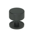 From The Anvil - Matt Black Brompton Cabinet Knob - 32mm (Plain) | Sku. 46878 | Trade Door Handles.