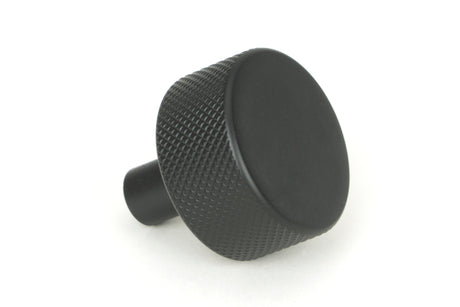 From The Anvil - Matt Black Brompton Cabinet Knob - 32mm (No rose) | Sku. 46879 | Trade Door Handles.