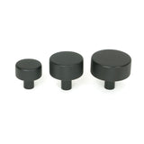 From The Anvil - Matt Black Brompton Cabinet Knob - 32mm (No rose) | Sku. 46879 | Trade Door Handles.
