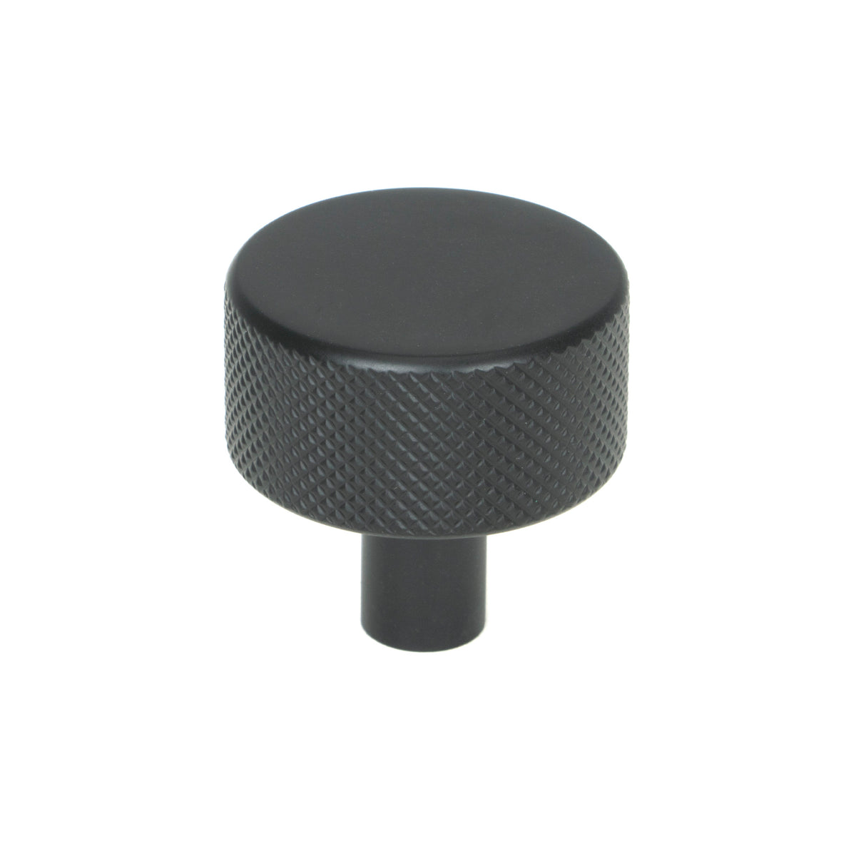 From The Anvil - Matt Black Brompton Cabinet Knob - 32mm (No rose) | Sku. 46879 | Trade Door Handles.