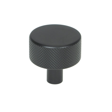 From The Anvil - Matt Black Brompton Cabinet Knob - 32mm (No rose) | Sku. 46879 | Trade Door Handles.