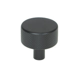 From The Anvil - Matt Black Brompton Cabinet Knob - 32mm (No rose) | Sku. 46879 | Trade Door Handles.