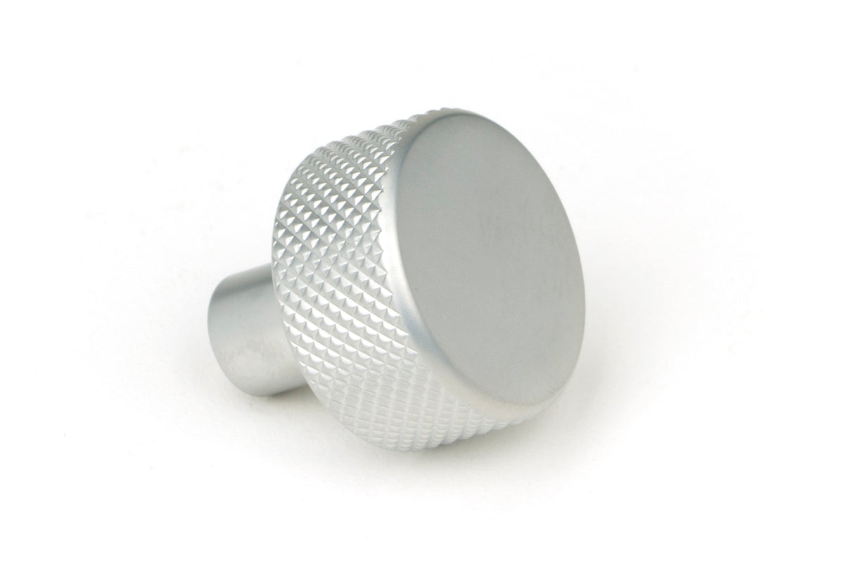From The Anvil - Satin Chrome Brompton Cabinet Knob - 25mm (No rose) | Sku. 46880 | Trade Door Handles.