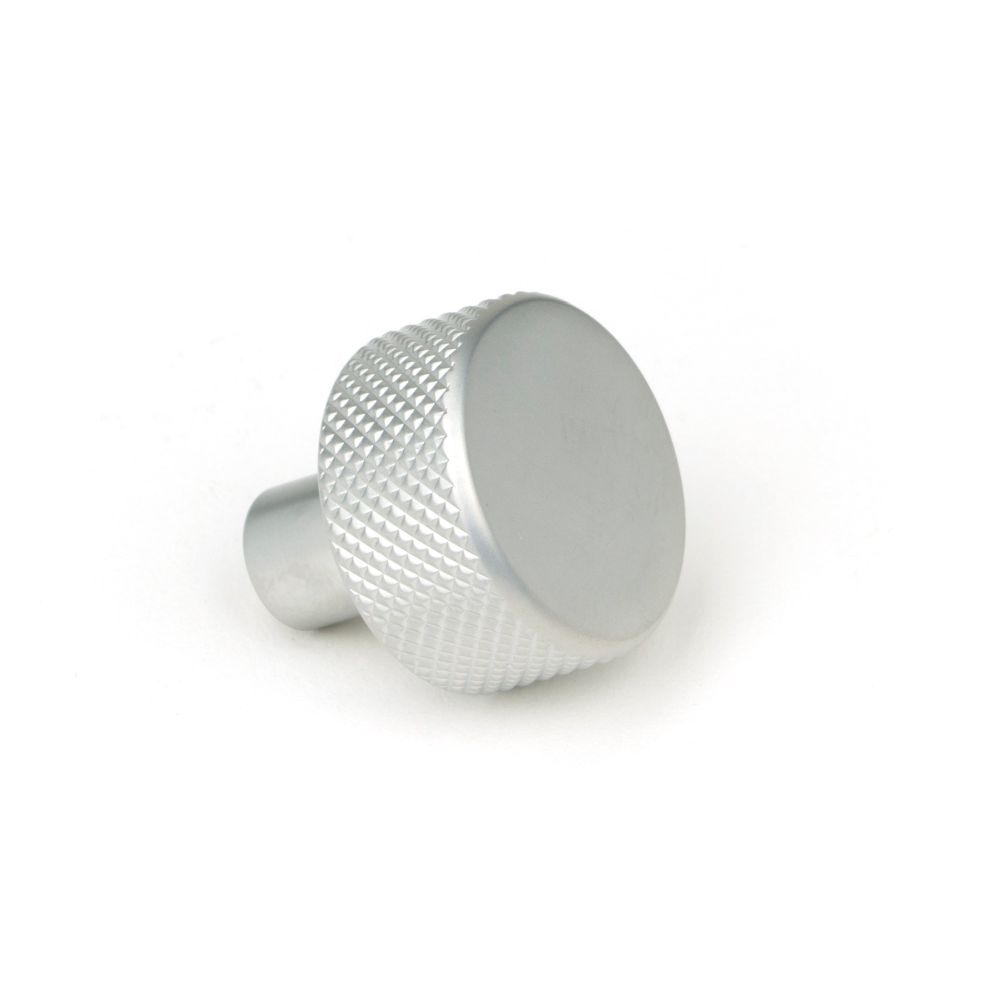 From The Anvil - Satin Chrome Brompton Cabinet Knob - 25mm (No rose) | Sku. 46880 | Trade Door Handles.