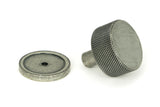 From The Anvil - Pewter Brompton Cabinet Knob - 32mm (Plain) | Sku. 46882 | Trade Door Handles.