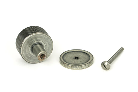 From The Anvil - Pewter Brompton Cabinet Knob - 32mm (Plain) | Sku. 46882 | Trade Door Handles.