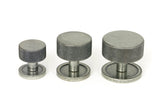 From The Anvil - Pewter Brompton Cabinet Knob - 32mm (Plain) | Sku. 46882 | Trade Door Handles.