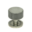 From The Anvil - Pewter Brompton Cabinet Knob - 32mm (Plain) | Sku. 46882 | Trade Door Handles.