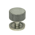 From The Anvil - Pewter Brompton Cabinet Knob - 32mm (Plain) | Sku. 46882 | Trade Door Handles.