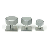 From The Anvil - Satin Chrome Brompton Cabinet Knob - 25mm (Square) | Sku. 46884 | Trade Door Handles.