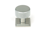 From The Anvil - Satin Chrome Brompton Cabinet Knob - 25mm (Square) | Sku. 46884 | Trade Door Handles.