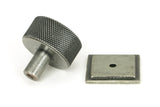 From The Anvil - Pewter Brompton Cabinet Knob - 32mm (Square) | Sku. 46885 | Trade Door Handles.
