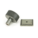 From The Anvil - Pewter Brompton Cabinet Knob - 32mm (Square) | Sku. 46885 | Trade Door Handles.